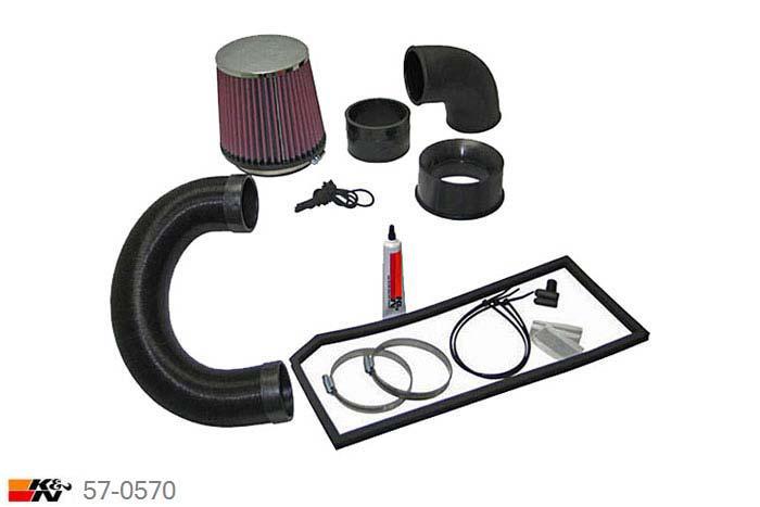 57-0570, K&N 57i Kit, Audi TT, 2.0, 200/265PK, 2006-2008, GTi