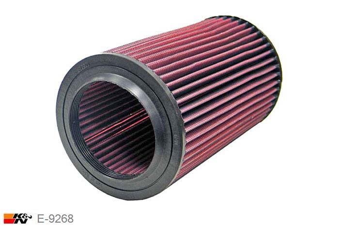 E-9268 K&N Luchtfilter Buitendiameter 140 mm , Binnendiameter 95 mm , Hoogte 251 mm, Alfa Romeo GT 3.2, 2005-2008