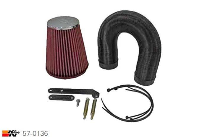57-0136, K&N 57i Kit, BMW 320i, 2.0, 150PK, 1991-8/1994, ook inj. E36 24V M50B20 motor
