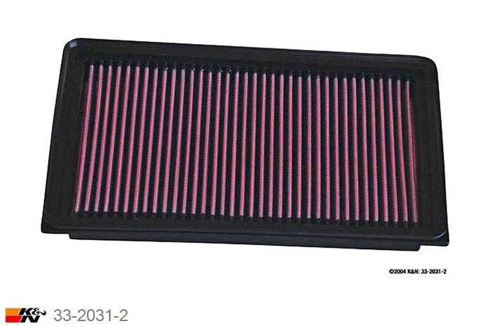 33-2031-2 K&N Luchtfilter Lengte 279 mm, Breedte 167 mm, Nissan Murano 3.5, 2003-2016