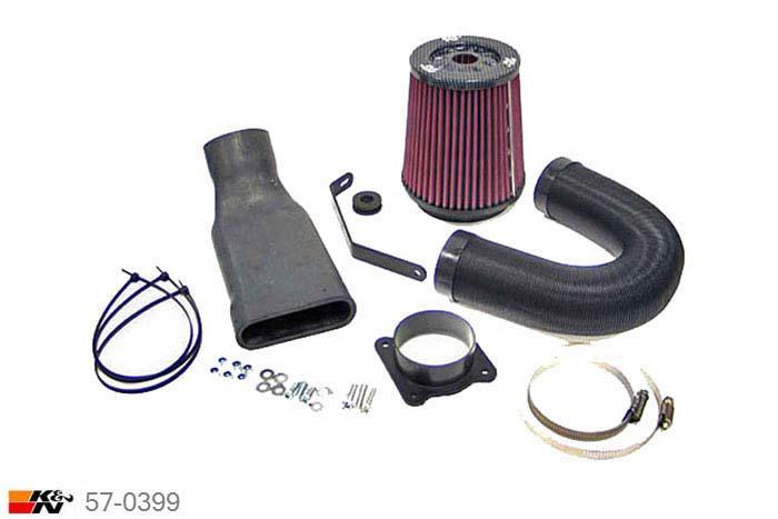 57-0399, K&N 57i Kit, Nissan Almera, 1.8, 111PK, 2000-2006, zonder temp.sensor