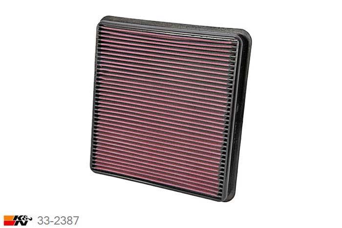 33-2387 K&N Luchtfilter Lengte 324 mm, Breedte 305 mm, Toyota Landcruiser 5.7, 2008-2014