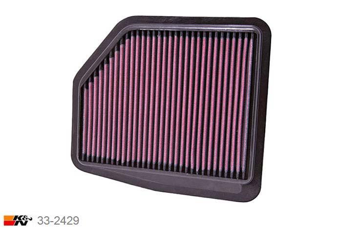 33-2429 K&N Luchtfilter Lengte 243 mm, Breedte 200 mm, Suzuki Grand Vitara 1.9 OE# 13780-17K00, 2010-2013