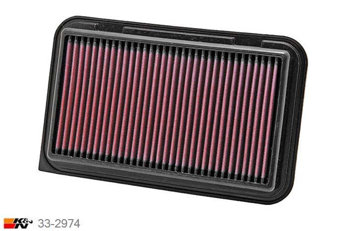 33-2974 K&N Luchtfilter, Opel Agila 1.2, 9/2010-2015