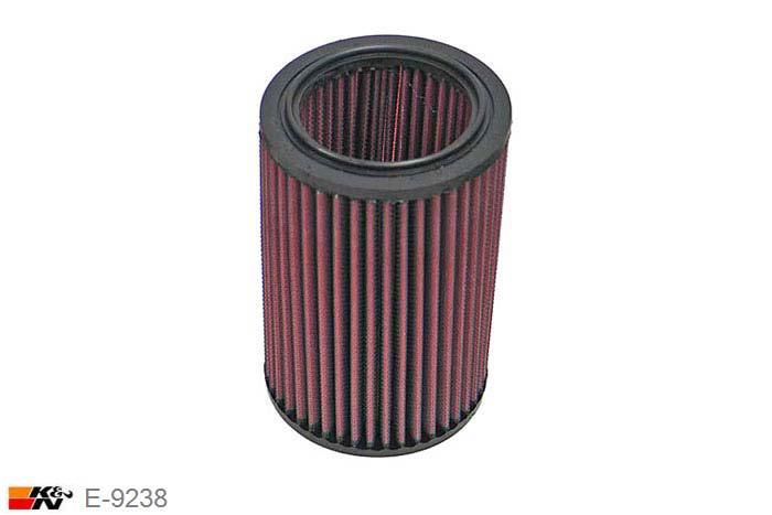 E-9238 K&N Luchtfilter Buitendiameter 111 mm , Binnendiameter 76 mm , Hoogte 178 mm, Nissan Kubistar 1.2 8V, 2003-2008