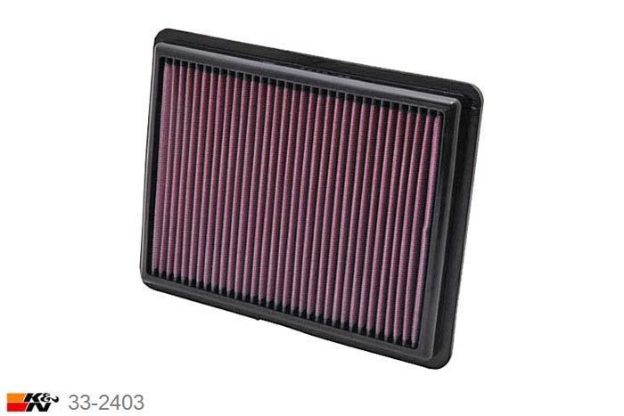 33-2403 K&N Luchtfilter Lengte 260 mm, Breedte 203 mm, Honda Accord 3.5, 2008-2012