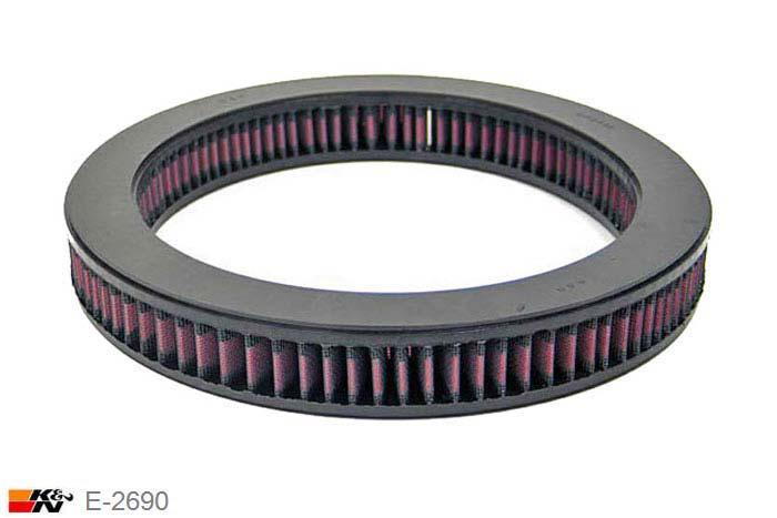 E-2690 K&N Luchtfilter Buitendiameter 286 mm , Binnendiameter 222 mm , Hoogte 40 mm, Toyota Corolla 1.8 niet USA modellen, 5/1997-2000