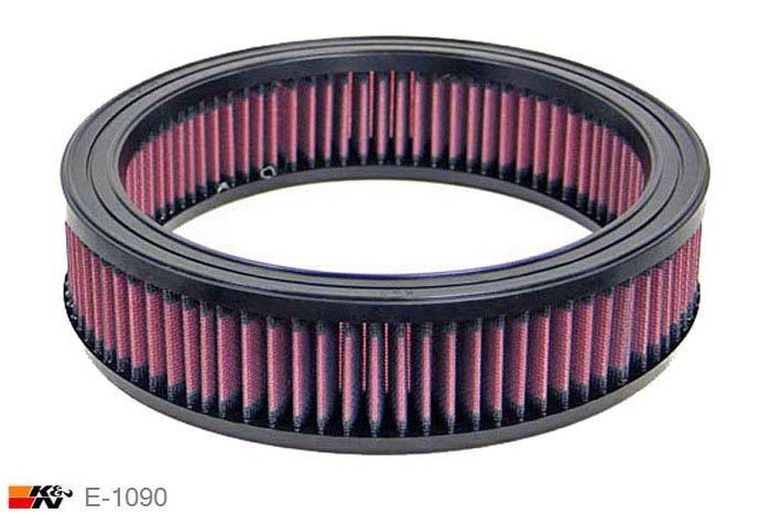 E-1090 K&N Luchtfilter Buitendiameter 254 mm , Binnendiameter 203 mm , Hoogte 59 mm, Opel Omega A 2.3 Turbo D/Diesel, 73/1990/100PK, 1986-1994