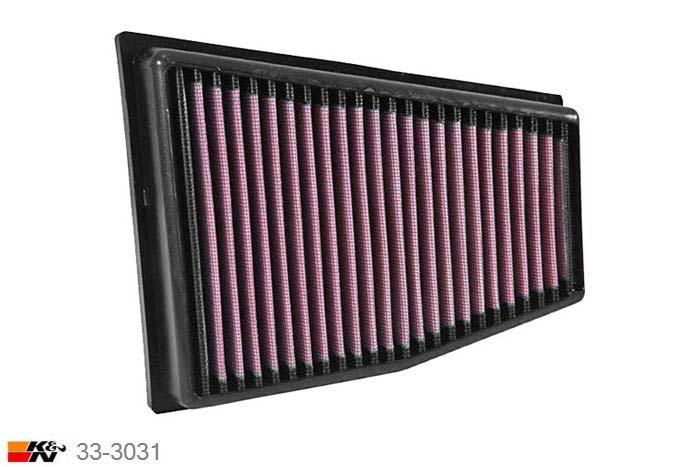 33-3031 K&N Luchtfilter, Audi S/RS RS4 4.2 links, 2011-2015