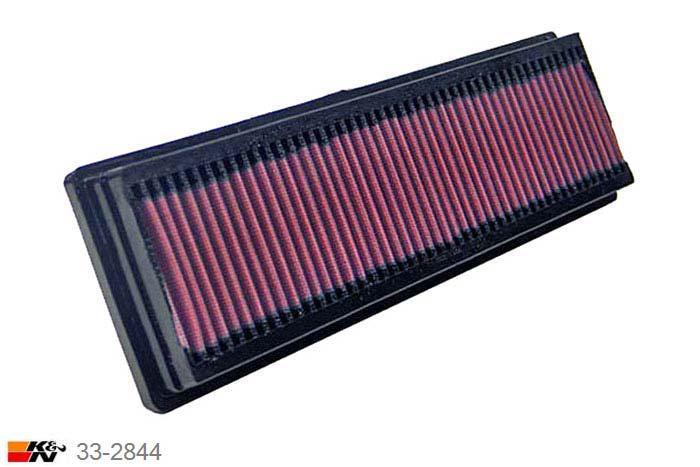 33-2844 K&N Luchtfilter Lengte 330 mm, Breedte 102 mm, Citroen Berlingo 1.4, 75PK, 2002-2007