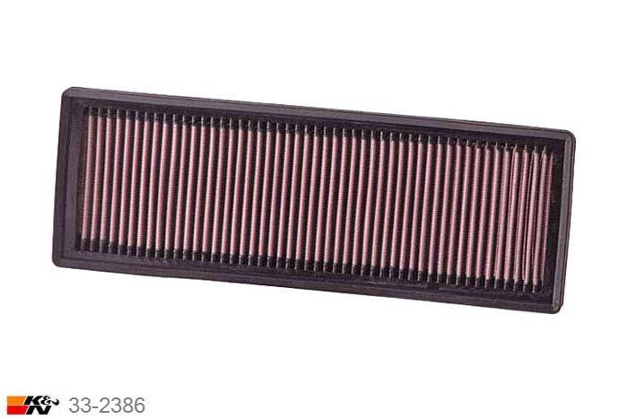33-2386 K&N Luchtfilter Lengte 365 mm, Breedte 130 mm, Mini Cooper Countryman 1.6 USA modellen, 2015
