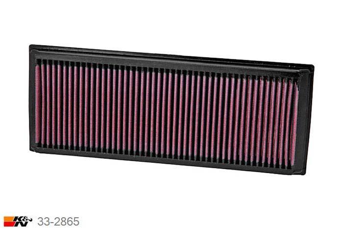 33-2865 K&N Luchtfilter Lengte 341 mm, Breedte 135 mm, Audi A3 1.8, 2006-2011