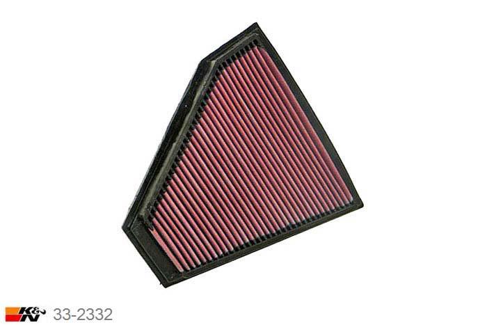 33-2332 K&N Luchtfilter, BMW 325i 3.0 paneel filter, 2010-2011