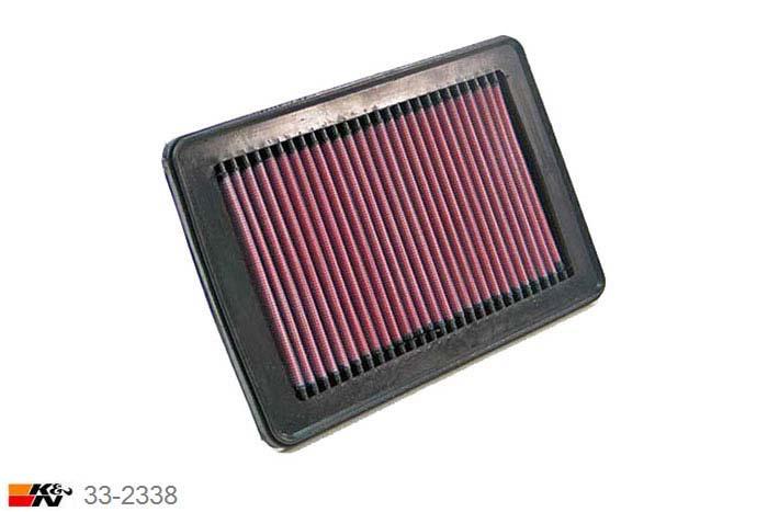 33-2338 K&N Luchtfilter Lengte 227 mm, Breedte 154 mm, Honda Civic 1.3 Hybrid, 2003-2005
