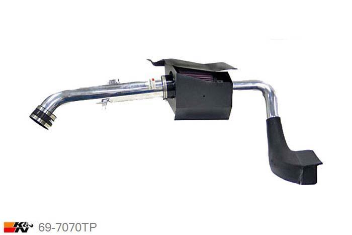 69-7070TP, K&N Typhoon Kit, Nissan 350Z, 3.5 280PK, 2003-2006, V6 gepolijste buis
