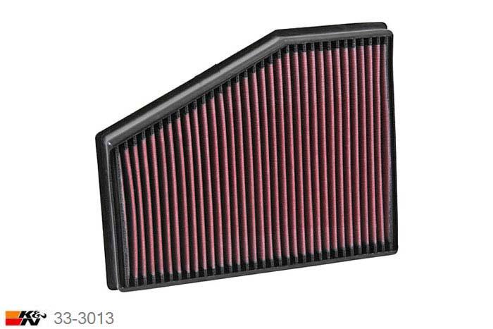33-3013 K&N Luchtfilter, Audi A1 2.0 TDi, 143/256PK, 2012-2015