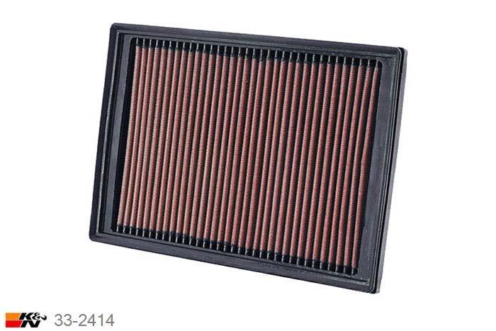 33-2414 K&N Luchtfilter Lengte 267 mm, Breedte 179 mm, Landrover Freelander 2.2 Diesel, 2007-2015