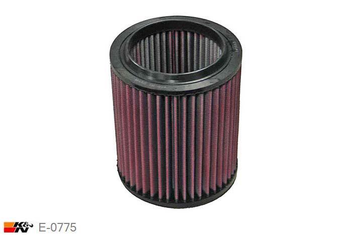E-0775 K&N Luchtfilter Buitendiameter 146 mm , Binnendiameter 102 mm , Hoogte 184 mm, Audi A8 2.8, 2007-2009