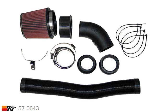 57-0643, K&N 57i Kit, Saab 9-mrt, 2.0, 205PK, 9/1999-5/2002, Turbo LPT (met luchthoeveelheidsmeter)
