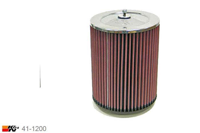 64mm aansluitdiameter, 41-1200, K&N Luchtfilter Universeel, Cilindrisch, Lengte filter 229mm, Buitendiameter onder 178mm, Buitendiameter kap 178mm, Chroom kap, Lengte flens 16mm, 0 mm