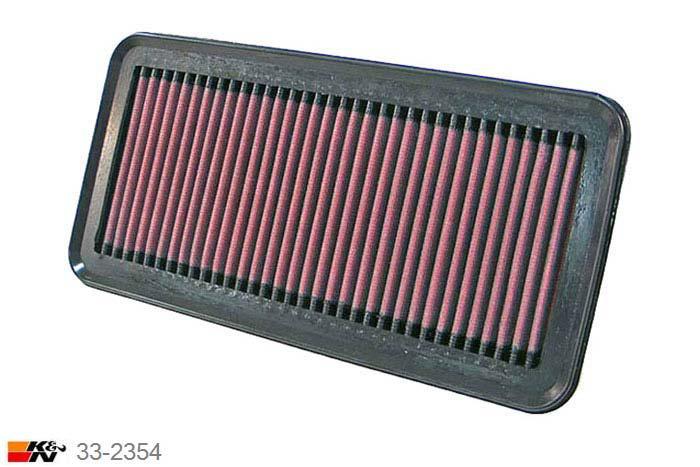 33-2354 K&N Luchtfilter Lengte 270 mm, Breedte 135 mm, Kia Rio 1.4, 11-7-2006