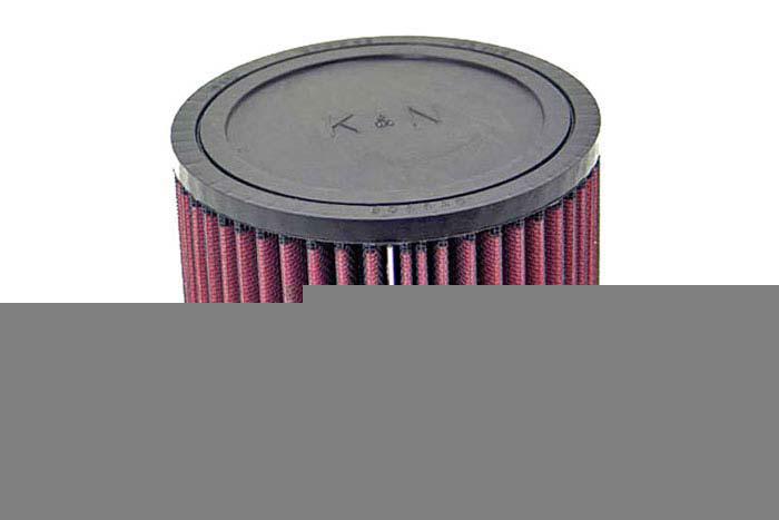62mm aansluitdiameter, RU-0870, K&N Luchtfilter Universeel, Cilindrisch, Lengte filter 76mm, Buitendiameter onder 140mm, Buitendiameter kap 140mm, Rubber kap, Lengte flens 16mm, 13 mm