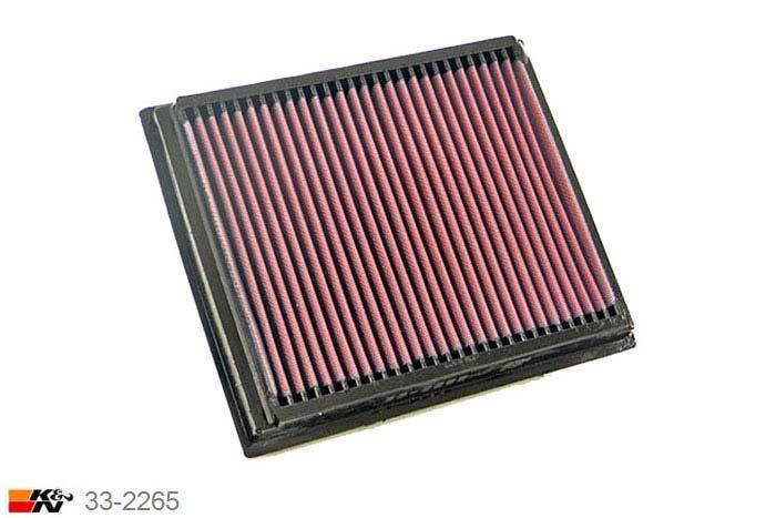 33-2265 K&N Luchtfilter Lengte 246 mm, Breedte 210 mm, Landrover Freelander 2.5 V6, 2000-2005