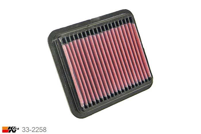 33-2258 K&N Luchtfilter Lengte 181 mm, Breedte 160 mm, Suzuki Liana 1.3, 90PK, 2001-2004