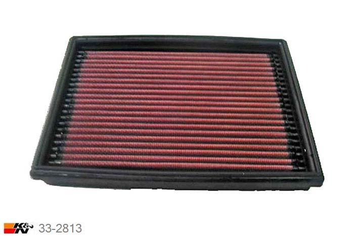 33-2813 K&N Luchtfilter Lengte 206 mm, Breedte 170 mm, Peugeot Partner 2.0 HDi Turbo Diesel, 90PK, 1999-2004