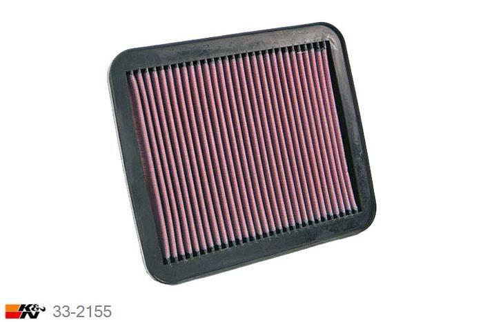 33-2155 K&N Luchtfilter Lengte 230 mm, Breedte 202 mm, Suzuki Grand Vitara 1.6, 94PK, 1999-9/2005