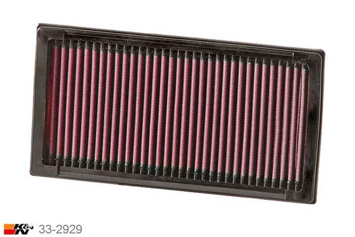 33-2929 K&N Luchtfilter Lengte 251 mm, Breedte 133 mm, Mini Cooper 1.6 Diesel, 10-8-2007