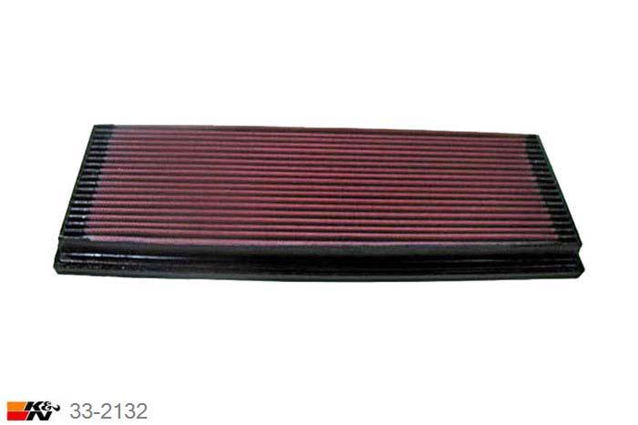33-2132 K&N Luchtfilter Lengte 395 mm, Breedte 148 mm, Ford Mondeo 1.8 Zetec Eng./16V, 88/1990/95PK, 1996-2000