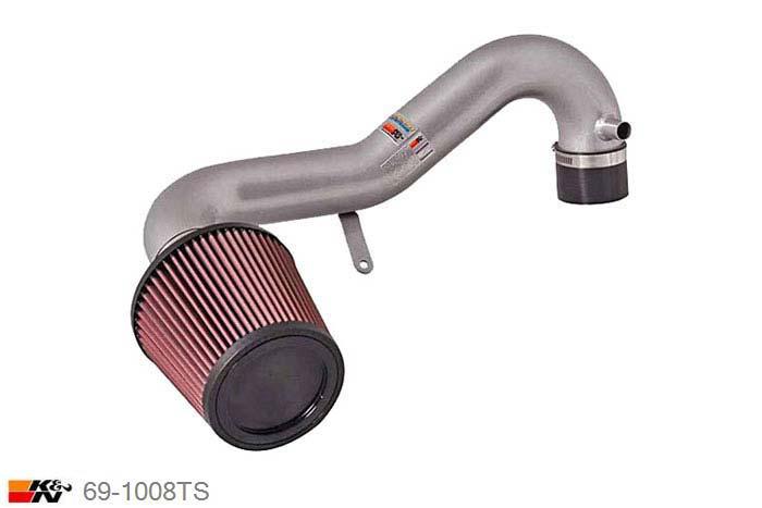 69-1008TS, K&N Typhoon Kit, Honda Civic, 1.6 110PK, 1999-2005, korte zilveren buis