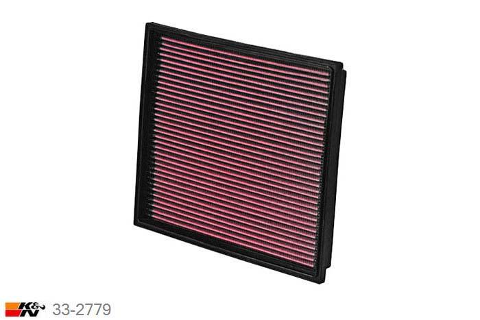 33-2779 K&N Luchtfilter Lengte 284 mm, Breedte 252 mm, Audi S/RS S8 4.2 alle modellen, 340/360PK, 1996-2002