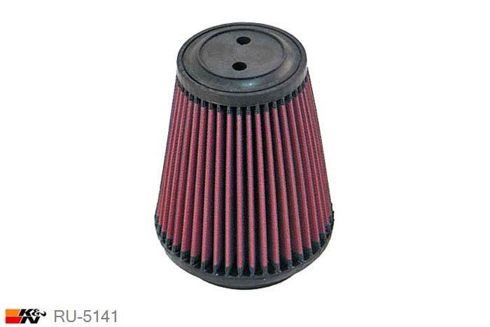 102mm aansluitdiameter, RU-5141, K&N Luchtfilter Universeel, Conisch, Lengte filter 152mm, Buitendiameter onder 137mm, Buitendiameter kap 89mm, Rubber kap, Lengte flens 16mm, 0 mm