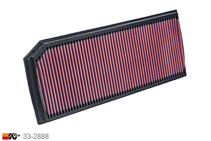 33-2888 K&N Luchtfilter, Audi A3 2.0 Turbo GTI/Turbo, 2003-2008