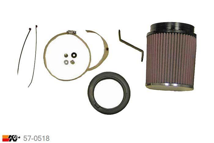 57-0518, K&N 57i Kit, BMW Z3, 3.0, 231PK, 2000-2003