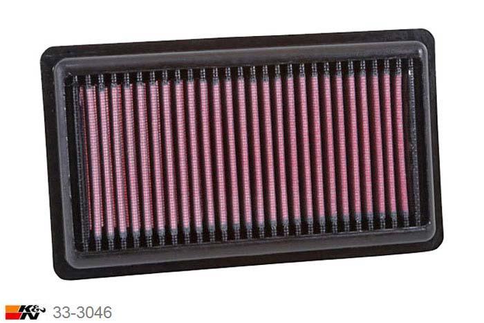 33-3046 K&N Luchtfilter, Fiat Panda 0.9 excl. Turbo, 2012-2016