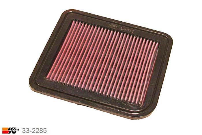 33-2285 K&N Luchtfilter Lengte 233 mm, Breedte 218 mm, Mitsubishi Eclipse 2.4, 2006-2012