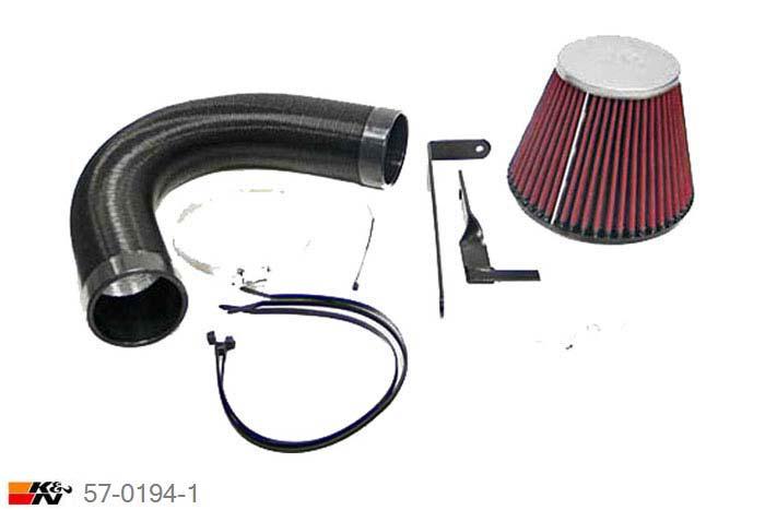 57-0194-1, K&N 57i Kit, BMW 525i, 2.5, 192PK, 1990-9/1995, E34 24V DOHC