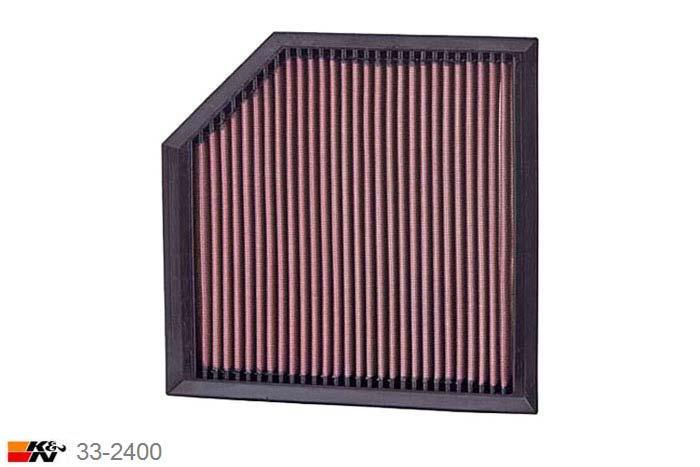 33-2400 K&N Luchtfilter Lengte 225 mm, Breedte 219 mm, Volvo XC90 3.2, 2006-2015
