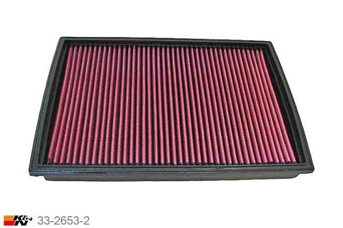 33-2653-2 K&N Luchtfilter Lengte 305 mm, Breedte 227 mm, Opel Astra F 2.0, 115/136/150PK, 1991-1998
