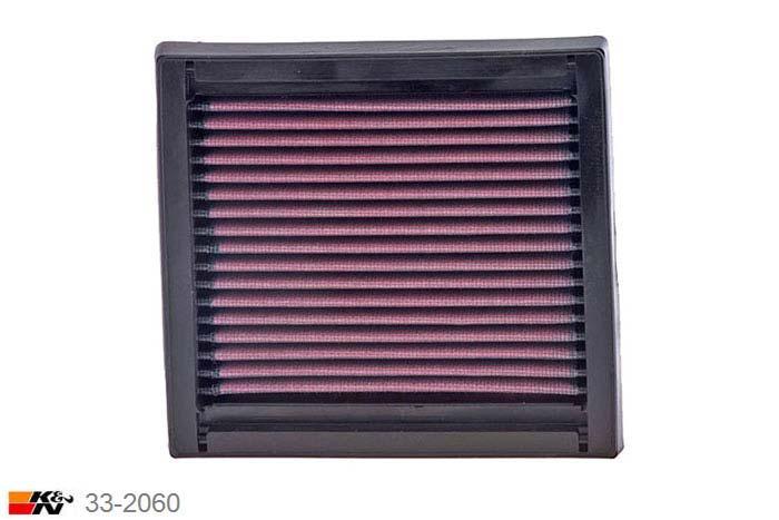 33-2060 K&N Luchtfilter Lengte 168 mm, Breedte 157 mm, Nissan Note 1.4, 2006-2013