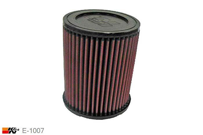 E-1007 K&N Luchtfilter Buitendiameter 124 mm , Binnendiameter 84 mm , Hoogte 154 mm, Chrysler Sebring 2.4 excl. USA, 2001-2006