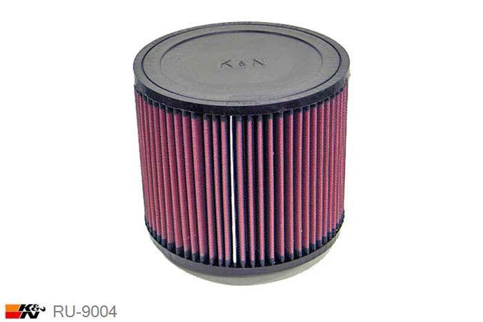 78mm aansluitdiameter, RU-9004, K&N Luchtfilter Universeel, Cilindrisch, Lengte filter 152mm, Buitendiameter onder 178mm, Buitendiameter kap 178mm, Rubber kap, Lengte flens 16mm, 0 mm
