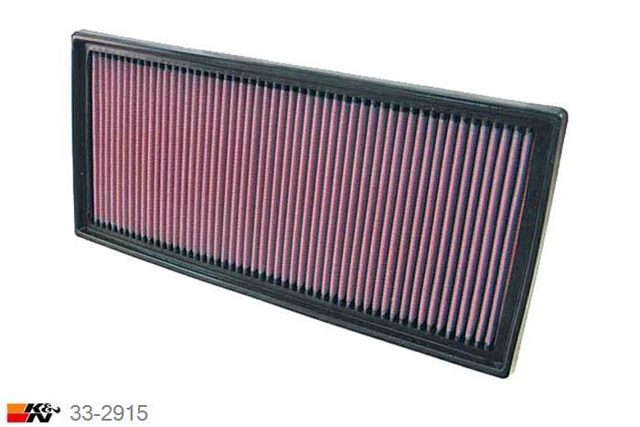 33-2915 K&N Luchtfilter Lengte 383 mm, Breedte 178 mm, Mercedes B180 2.0 CDI CDI, 9/2004-2009