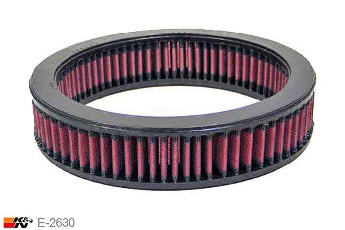 E-2630 K&N Luchtfilter Buitendiameter 229 mm , Binnendiameter 181 mm , Hoogte 51 mm, BMW 525i 2.5 carb., 1973-76