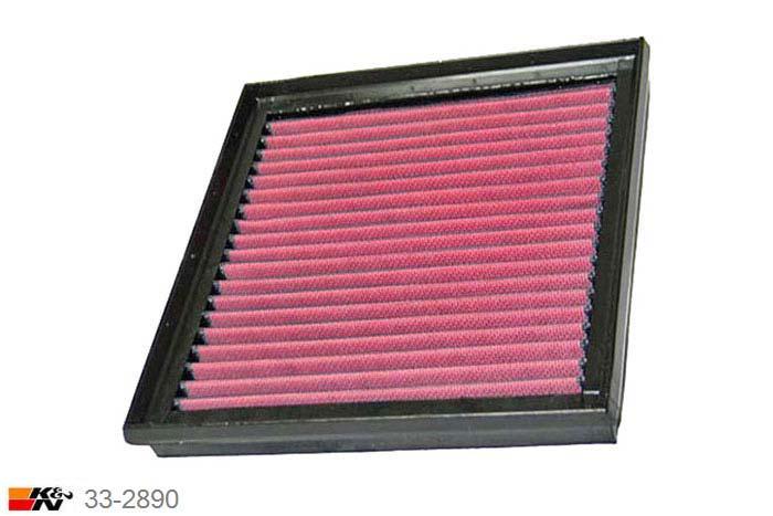 33-2890 K&N Luchtfilter Lengte 242 mm, Breedte 227 mm, Rover 75 1.8, 2003-2006