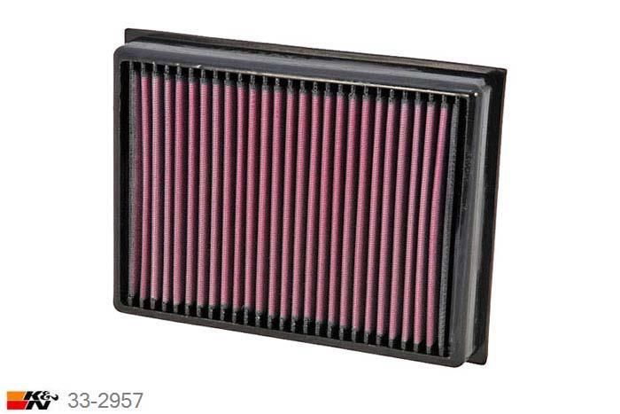 33-2957 K&N Luchtfilter, Peugeot 307 2.0, 140PK, 5/2005-2007