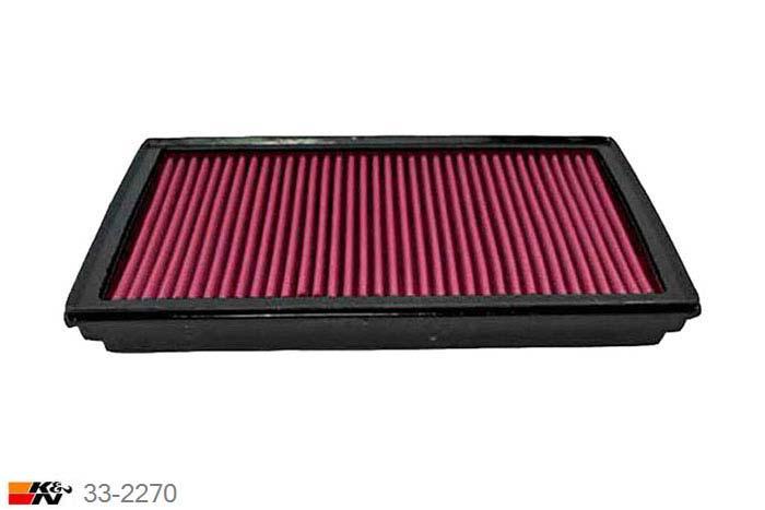 33-2270 K&N Luchtfilter Lengte 271 mm, Breedte 162 mm, Mini Cooper S 1.6 16V supercharger, 163PK, 2002-2006